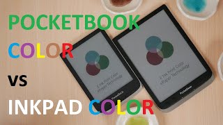 Pocketbook Inkpad Color vs Pocketbook Color ereader Comparison [upl. by Enidan]