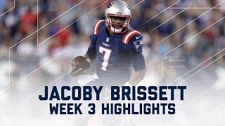 Every Jacoby Brissett Throw amp Run  Texans vs Patriots  NFL Week 3 Player Highlights [upl. by Letsyrk]