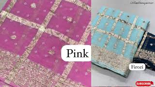 pure Georgette jaipur saree pure georgette bandhani sarees [upl. by Aihsak]