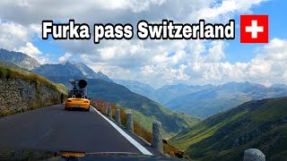 SPECTACULAR VIEW AT FURKA PASS SWITZERLAND [upl. by Aroved]