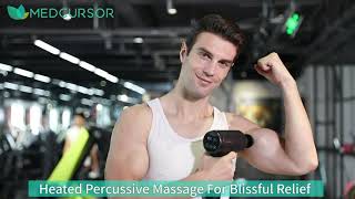 Heated Massage Gun Deep Tissue Percussion Massager for Athletes  best massage gun 2022 [upl. by Giacopo]