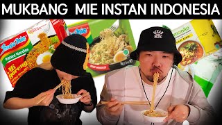 EP7 REAKSI ORANG KOREA MENCOBA MUKBANG MIE INSTAN INDONESIA 🍴 [upl. by Subocaj672]