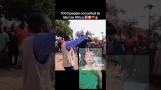 In Africa 1000 peoples☪️❤️🥰☝️ converted to islam shorts viral viralshorts [upl. by Havot245]