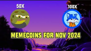 The TOP 5 Crypto Meme Coins To Invest In for November 2024 hoppy speedy toshi brett [upl. by Avla]