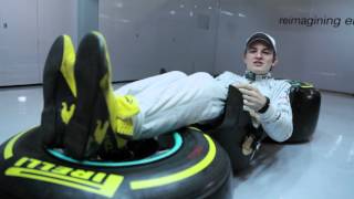 F1 BACKSTAGE 5 Driving position by Nico Rosberg [upl. by Fortin]