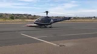 Enstrom 280FX Start Up and Takeoff OKB [upl. by Gerrilee506]