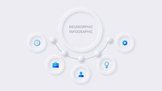 Animated Neumorphic Infographic Slide Design 2  PowerPoint Template [upl. by Bass]