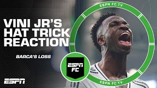 Reacting to Vini Jrs HAT TRICK vs Osasuna  Barcelonas tough loss  ESPN FC [upl. by Grassi]