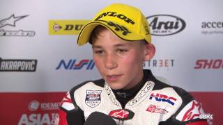 Deniz Oncu 7  Turkey Interview  Race1 Chang Int Circuit  Idemitsu Asia Talent Cup 2017 [upl. by Nabe]