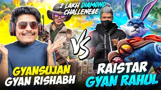 Raistar Challenege GyanSujan 2 v 2 Custom in Free Fire [upl. by Brewer138]