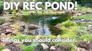 Do this before you build a recreation pond [upl. by Bluefield]