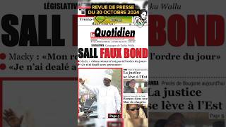 En Wolof Revue de presse 🇸🇳 du 30 octobre 2024Part 1 revuedepresse actualitesenegal mtdnews08 [upl. by Pembroke]