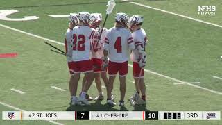 CIAC Class L Boys Lacrosse State Championship  Cheshire 13 St Joseph 12 [upl. by Nnyllaf]