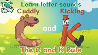 Nessy Spelling Strategy  Cuddly C and Kicking K  Learn to Spell [upl. by Ahseneuq]