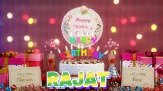 RAJAT Happy Birthday Song with Names 🌟 Happy Birthday to You [upl. by Eerized892]