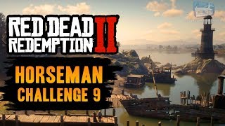 Red Dead Redemption 2 Horseman Challenge 9 Guide  Ride From Van Horn to Blackwater in 17 Minutes [upl. by Frankhouse]