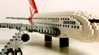 Qantas A380 built with LEGO [upl. by Tova]