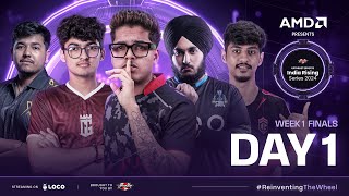 AMD Presents UE India Rising Series 2024 BGMI  Week 1 Finals Day1 Ft iqoosoul godlike [upl. by Dirk40]