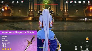 C0 Lvl 80 Ayaka w Free Sword vs Lvl 90 Childe [upl. by Carolynne690]