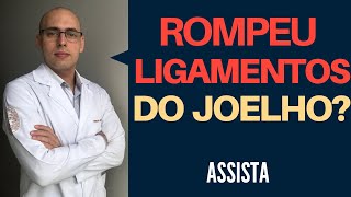 ROMPEU O LIGAMENTO DO JOELHO  Importante [upl. by Niawtna]