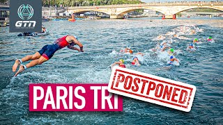 Paris 2024 Mens Olympic Triathlon Postponed Cancellation Possible [upl. by Namolos]