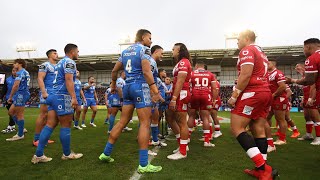 Unmissable Samoan Siva Tau v Tongan Sipi Tau at Rugby League World Cup 2021  Cazoo Match Highlights [upl. by Vowel]