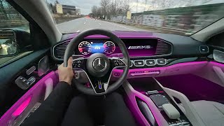 NEW 2024 Mercedes GLE450 Coupe POV Drive Best Daily Driver Interior Ambiente Review [upl. by Sabra796]