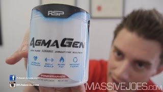 RSP AgmaGen Agmatine Sulfate Supplement  MassiveJoescom RAW REVIEW Agma Gen Sulphate [upl. by Inva]