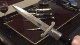 quotRizzuto Estileto Milanoquot Switchblade Knives a closer look [upl. by Marek202]