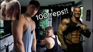 ATTEMPTING RICH PIANAS INSANE CHEST DAY  bulking hack [upl. by Alberto]