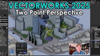 Vectorworks 2025 Stunning Two Point Perspective [upl. by Duomham748]