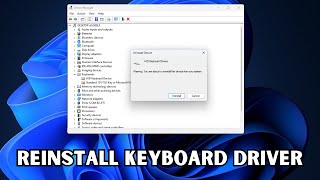 How To Reinstall Keyboard Driver In Windows 11 amp 10 [upl. by Auqenahc]