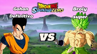 Gohan Definitivo VS Broly Super en Dragón Ball Sparking Zero [upl. by Neidhardt]