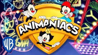 Animaniacs SINGALONG 🎤  Animaniacs Theme Song  WB Kids [upl. by Rayham]