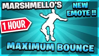 Fortnite NEW MARSHMELLO Emote MAXIMUM BOUNCE 1 Hour [upl. by Temple]