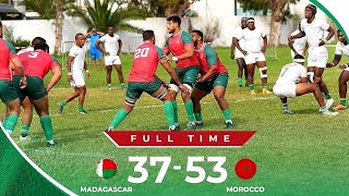 MAROC 5337 MADAGASCAR RÉSUMÉCOUPE AFRIQUE 2024 DE RUGBY REPECHAGE POOL B [upl. by Ira]