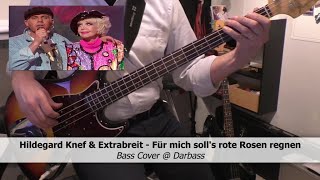 Extrabreit feat Hildegard Knef Für mich solls rote Rosen regnen  Bass Cover 🎧 [upl. by Nigrom]