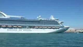 Emerald Princess cruise ship in Venice [upl. by Einnad]