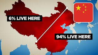 Why 94 of China Lives East of This Line [upl. by Naasar]