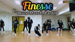 Finesse  Bruno Mars ft Cardi B Choreography DANCE  FITNESS  At PHKT Balikpapan [upl. by Airb]