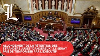 Allongement de la rétention des étrangers jugés dangereux le Sénat prié de temporiser par lexécutif [upl. by Sillert]