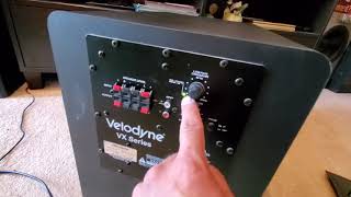 Velodyne vx10b powered subwoofer quick review [upl. by Bride504]