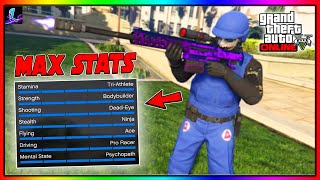 SOLO Get Max Stats FAST In GTA 5 Online Easy Max Stats Guide [upl. by Syck]