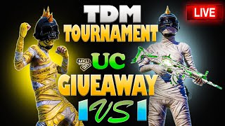 TDM Tournament 1 Vs 1 360 UC Giveaway  hazara Plays Is Live [upl. by Karoly]