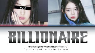 BABYMONSTER  BILLIONAIRE COVER SING WITH ME [upl. by Atiroc357]