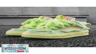 Mens Canvas Sneakers Designer Streetwear Shoe With Bread Avocado Green Flavor Review [upl. by Ydnahs]