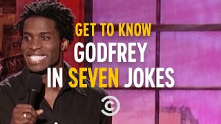 “I Almost Died TrickorTreating”  Get to Know Godfrey in Seven Jokes [upl. by Seldan]