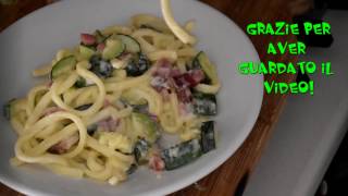 spaghetti alla carlona con zucchine philadelphia [upl. by Figone633]