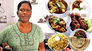 SUNDAY SPECIAL NON VEG MEALS COOKING VLOG  MUTTON CHICKEN FISH CURRY IN TAMIL FOODIES DIVYA [upl. by Mcwilliams]