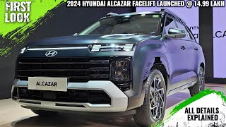 Hyundai Alcazar Facelift Launched  1499 Lakhs  All Details Features Spec Engine And More [upl. by Ojaras]